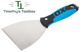 OX Pro 4&quot; Flex Stainless Steel Drywall Putty Joint Knife w/ Comfort OX Grip - £11.08 GBP