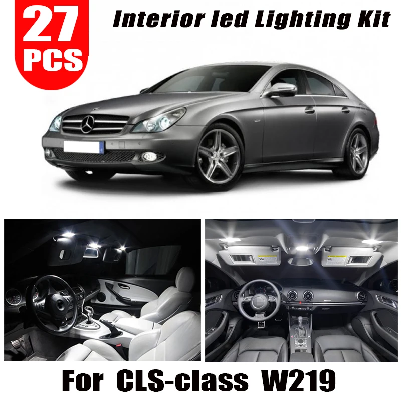 27pcs LED interior dome lamp full kit + Par city bulb For Mercedes Benz CLS W219 - £178.41 GBP