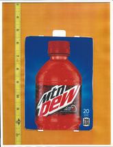 HVV Size Mountain Dew Code Red 20 oz BOTTLE Soda Vending Machine Flavor Strip - £2.39 GBP