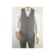Men's RENOIR Vest Wool 140's Adjustable, Two Pockets 508-5 Lt Gray image 10