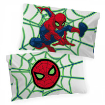 Spider-Man Glow In The Dark Reversible Pillow Case 2-Pack White - £18.36 GBP