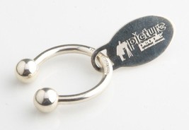 Tiffany &amp; Co. Sterling Silver Key Ring with &quot;Picture People&quot; Tag Great Piece! - £100.32 GBP