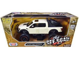 2017 Ford F-150 Raptor Off-Road Pickup Truck Cream 1/27 Diecast Car Motormax - £35.41 GBP