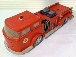Vintage Buddy L Texaco Fire Chief Truck Pressed Steel 1960&#39;s - $1,814.38 MXN