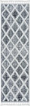 94 X 130 Charcoal Polyester Rug - £606.69 GBP