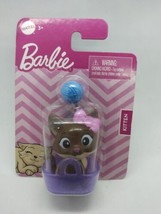 New Mattel BARBIE Doll Accessory Pet 2” Figure KITTEN w/ Basket &amp; Yarn Ball - £1.98 GBP