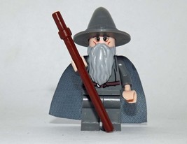 Minifigure Gandalf The Grey Wizard Hobbit LOTR Lord of the Rings Custom Toy - £3.91 GBP