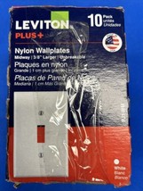 LEVITON PLUS+ Nylon Wallplates - Midway | 3/8&quot; Larger | Unbreakable PJ1-... - £6.30 GBP