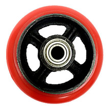 6&quot; X 2&quot; Polyurethane On Steel Core Wheel (Red) With Bearing - 1 Ea - £36.23 GBP