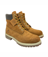 Timberland Men&#39;s Lace-Up Premium Waterproof Work Boots Dark Wheat Nubuck... - $258.07 CAD