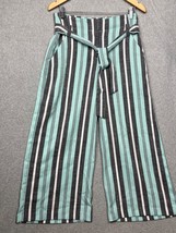 7th Avenue New York &amp; Company Paper bag Waist Crop Wide Leg Pants Size 6... - £24.95 GBP