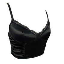 Shein Bra Corsette Sz S Eyelet Trim Smooth Satiny Feel Adjustable Straps - $12.88