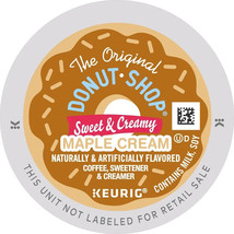 96/PACK - Donut Shop Sweet &amp; Creamy Maple Cream Coffee K-Cup Pods BULK P... - $25.99