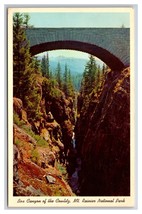 Box Canyon bridge Mt Rainier National Park Washington WA UNP Chrome Postcard T21 - £1.54 GBP