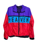 F21 Heaven Colorblock Hooded Windbreaker Jacket Size Small - $343.07 MXN