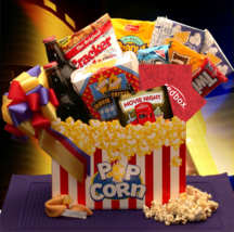 Movie Night Mania Blockbuster Gift Box - movie night gift baskets -  mov... - £41.33 GBP