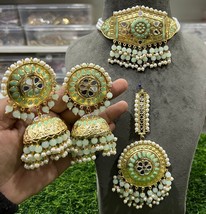 Indian Kundan Gold Plated Traditional All Color Available Last Left Jewelry Seto - £65.52 GBP