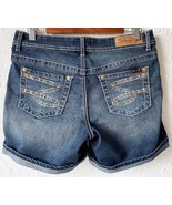 Seven7 Jean Shorts Dark Wash Denim Mid Rise - Women&#39;s Size 10 - £22.68 GBP