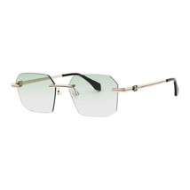 Palm Angels PERI10G QUARTZ 7654 Gold/Green Gradient 56-17-145 Sunglasses... - $246.41