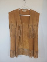 Vintage Trego’s Westwear Fringe Leather Vest Size Large Southwestern Okl... - £52.20 GBP