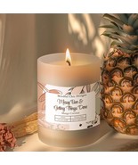 Funny Woman Candle, Messy Bun Wooden Wick Frosted Glass, Office Decor Gi... - $42.25