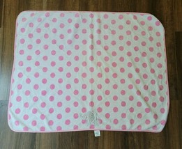 Garanimals White Pink Large Dots Embroidered Gray Elephant Baby Blanket ... - £36.49 GBP