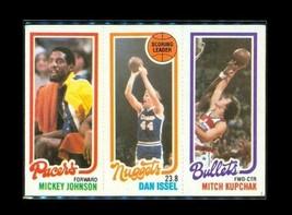 1979-80 Topps Mini Triple Basketball Card #249 K UPC Hak #72 Issel #119 Johnson - £7.88 GBP