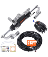 VEVOR Hydraulic Outboard Steering Kit, 300HP, with 26 Ft Hydraulic Steer... - $453.90