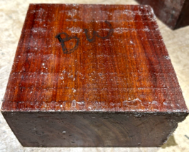 BEAUTIFUL EXOTIC BLOODWOOD BOWL LATHE TURNING BLANK LUMBER WOOD 6&quot; X 6&quot; ... - $29.65