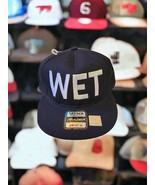 The Supreme Cap, &quot;WET&quot;, Snap Back, Black, And, White W Black Brim, Hat, New - £15.08 GBP