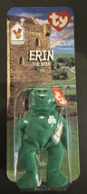 New Sealed McDonald&#39;s Erin The Bear Shamrock Beanie Baby Collectable - $9.99