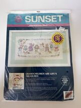 Sunset "Grandchildren Are Life's Treasures" Cross Stitch Kit 13560 Vinta... - $18.81