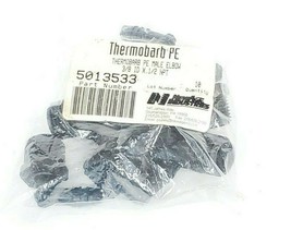 BAG OF 10 NEW THERMOBARB 5013533 PE MALE ELBOWS 3/8 ID X 1/2 NPT - £12.70 GBP