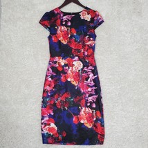 Betsey Johnson Dress Womens 6 Floral Knee Length Zipper - £23.16 GBP