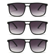 3 Pairs Mens Womens Unisex Aviator Classic Sunglasses for Driving Outdoor UV400 - £7.08 GBP
