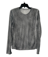 Nike Women&#39;s Running Dri-Fit Long Sleeve Shirt, Animal Print Black- XS - €21,17 EUR