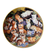 Bradford Exchange Plate April Fun Finale with Friends Kitten Jurgen Scholz - $11.77