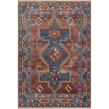 5&#39; X 8&#39; Red Southwestern Area Rug - £156.63 GBP