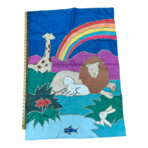 Noah's Ark Garden Spring House Flag Banner 27” x 38" Colorful - $10.40