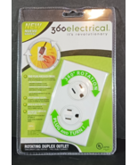 360Electrical Rotating Duplex Outlet White 36010-W 360 Degree Rotation - $299.58 MXN