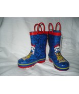 Paw Patrol Boys Rain Boots Team Paw Size 5/6 Blue &amp; Red NEW Water Proof - $496.26 MXN