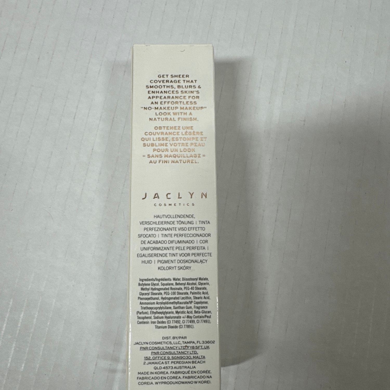 JACLYN COSMETICS Skin Perfecting Blurring Tint Smooths DEEP RICH 1 Oz NIB Item image 3