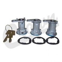 Door Lock Cylinder Kit, 3 locks w Keys, Crown Automotive 8122874K3 - £37.63 GBP
