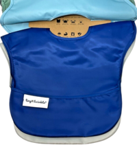 Tiny Twinkle Mess Proof Waterproof Feeding Bibs 5 Pk Boy Solid Colors 6-24 Month image 5