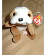 TY BEANIE BABIES 1996 WRINKLES DOG W TAGS--SEE SCANS FOR POSSIBLE ERRORS. - £14.66 GBP