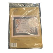 Vintage Something Special Counted Cross Stitch Kit Children's Poem Nwt 16" X 12" - $9.89