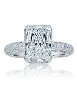 GIA 3.03 Ct D-VS1 Radiant Cut Lab Grown Diamond Engagement Ring 18k Whit... - €3.779,75 EUR