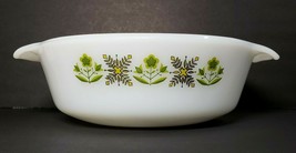 Anchor Hocking Fire King Meadow Green 7&quot; Round Casserole Dish #436  - $19.80