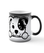 MY CATTLE DOG ATE YOUR STICK FIGURE FAMILY Magic Mug PEEKING AMERICAN CA... - $27.00
