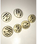 6 Designer Buttons Vintage Anne Klein Sewing 2 Sizes Up Cycle DIY Clothe... - $342.71 MXN